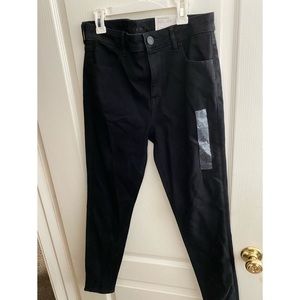 BLACK AMERICAN EAGLE HIGH RISE STRETCH JEGGINGS